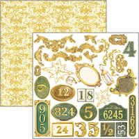 Ciao Bella Sparkling Christmas Fussy Cut Pad 6"x6" 24/Pkg