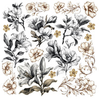 Typographic Fussy Cut Pad 6"x6" 24/Pkg