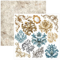 Bohemian Burgundy Fussy Cut Pad 6"x6" 24/Pkg