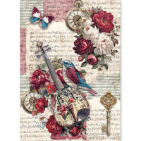 Rice Paper A5 MIXED 8/Pkg Bohemian Burgundy