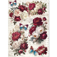 Rice Paper A5 MIXED 8/Pkg Bohemian Burgundy