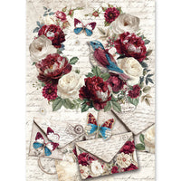 Rice Paper A5 MIXED 8/Pkg Bohemian Burgundy