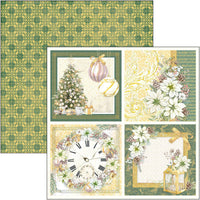 Ciao Bella Sparkling Christmas Patterns Pad 12"x12" 8/Pkg