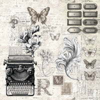 Typographic Patterns Pad 12"x12" 8/Pkg