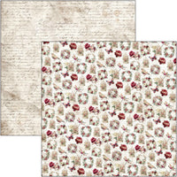 Bohemian Burgundy Patterns Pad 12"x12" 8/Pkg