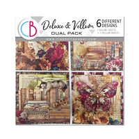 Deluxe Paper Silver & Vellum Dual Pack 6x6 MIXED 6/Pkg Book Lovers