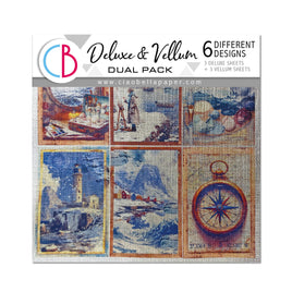 Deluxe Paper Silver & Vellum Dual Pack 6x6 MIXED 6/Pkg An Artist Journey