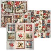 Merry & Bright Deluxe Paper Silver & Vellum Dual Pack 6"x6" MIXED 6/Pkg