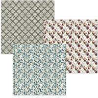 Bohemian Burgundy Deluxe Paper Pearl-Copper & Vellum Dual Pack 6"x6" MIXED 6/Pkg
