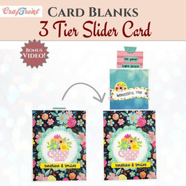 CrafTreat Card Blanks - 3 Tier Slider Card