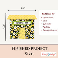 CrafTreat Card Blank - House Side Pop-out Card