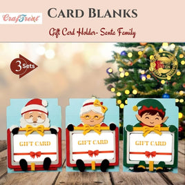 CrafTreat Gift Card Holder Cards - Santa Family