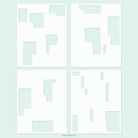 City Block (4pc) Stencil Pack