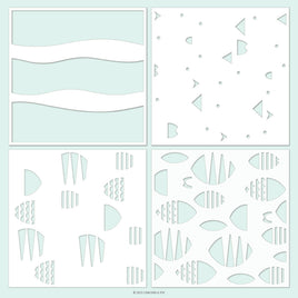 Fish Friends (4pc) - Stencil Pack