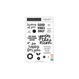 Friendly Phrases - Clear Stamp