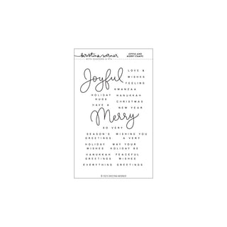 Joyful and Merry - Clear Stamp