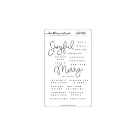 Joyful and Merry - Clear Stamp