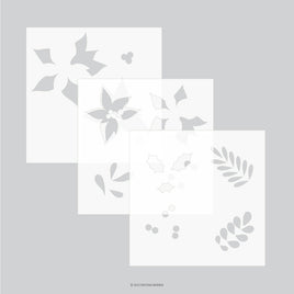 Winter Greenery (3pc) - Stencil Pack