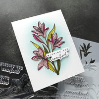 Long Line Lilies - Clear Stamp