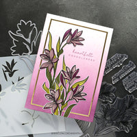Long Line Lilies - Clear Stamp