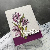 Long Line Lilies - Clear Stamp
