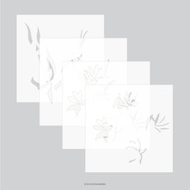 Long Line Lilies (4pc) - Stencil Pack
