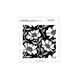 Aubrey Blooms Background - Clear Stamp