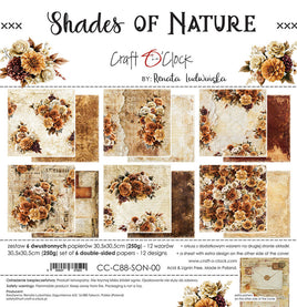 12X12 Paper Pad, Shades of Nature