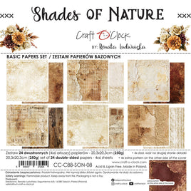 8X8 Basics Paper Pad, Shades of Nature