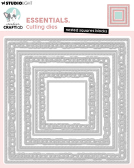 CCL Cutting Die Nested Squares Blocks Essentials 9 Pieces