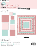CCL Cutting Die Nested Squares Blocks Essentials 9 Pieces