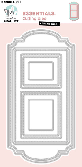 CCL Cutting Die Slimline Label Essentials 10 Pieces