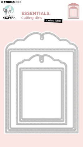 CCL Cutting Die Scallop Label Essentials 6 Pieces