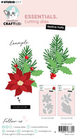 CCL Cutting Die Festive Holly Essentials 3 Pieces