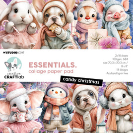 CCL Collage Paper Pad Candy Christmas Essentials 36 Sheets