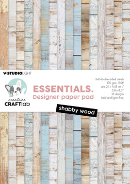 CCL Design Paper Pad Shabby Wood Essentials 24 Sheets