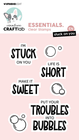 CCL Clear Stamp Stuck On You Essentials 7 Pieces