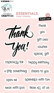 CCL Clear Stamps Thank You Essentials
