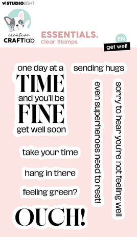 CCL Clear Stamp Get Well Essentials 8 Pieces