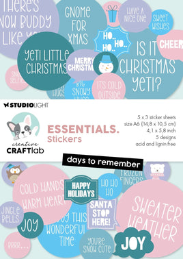 CCL Sticker Pad Days To Remember Essentials 15 Sheets