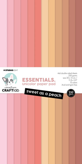 CCL Unicolor Paper Pad Sweet As A Peach Essentials 24 SH