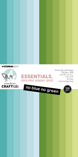 CCL Unicolor Paper Pad No Blue No Green Essentials 24 Sheets