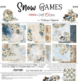 12X12 Paper Pad, Snow Games