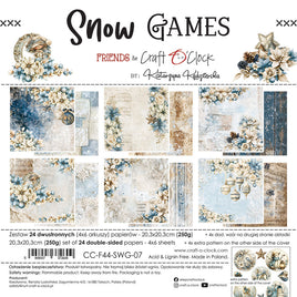 8X8 Paper Pad, Snow Games