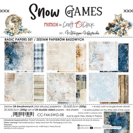 8X8 Basics Paper Pad, Snow Games