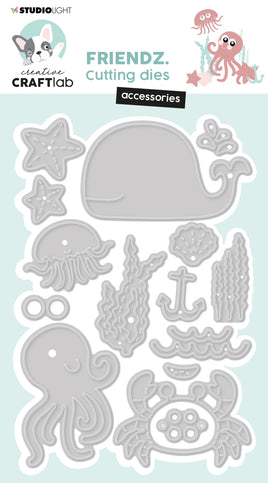 CCL Cutting Dies Sea Accessoires Friendz 127x84x1mm 15 PC nr.546