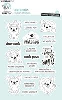 CCL Clear Stamps Merry Woofmass Friendz 21 Pieces