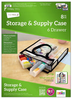 6 Drawers - Totally Tiffany Storage & Supply Case 12"X12"