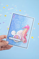 Enchanted Ocean - Handsome Sea Horse - Sara Signature Clear Stamp & Die Set