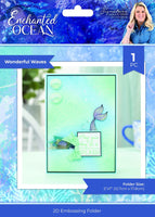 Enchanted Ocean - Wonderful Waves - Sara Signature 2D Embossing Folder